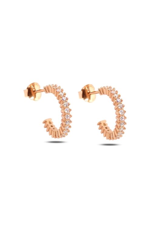 Halka 14mm Klipsli Kadın 925 Ayar Gümüş Küpe - Görsel 4