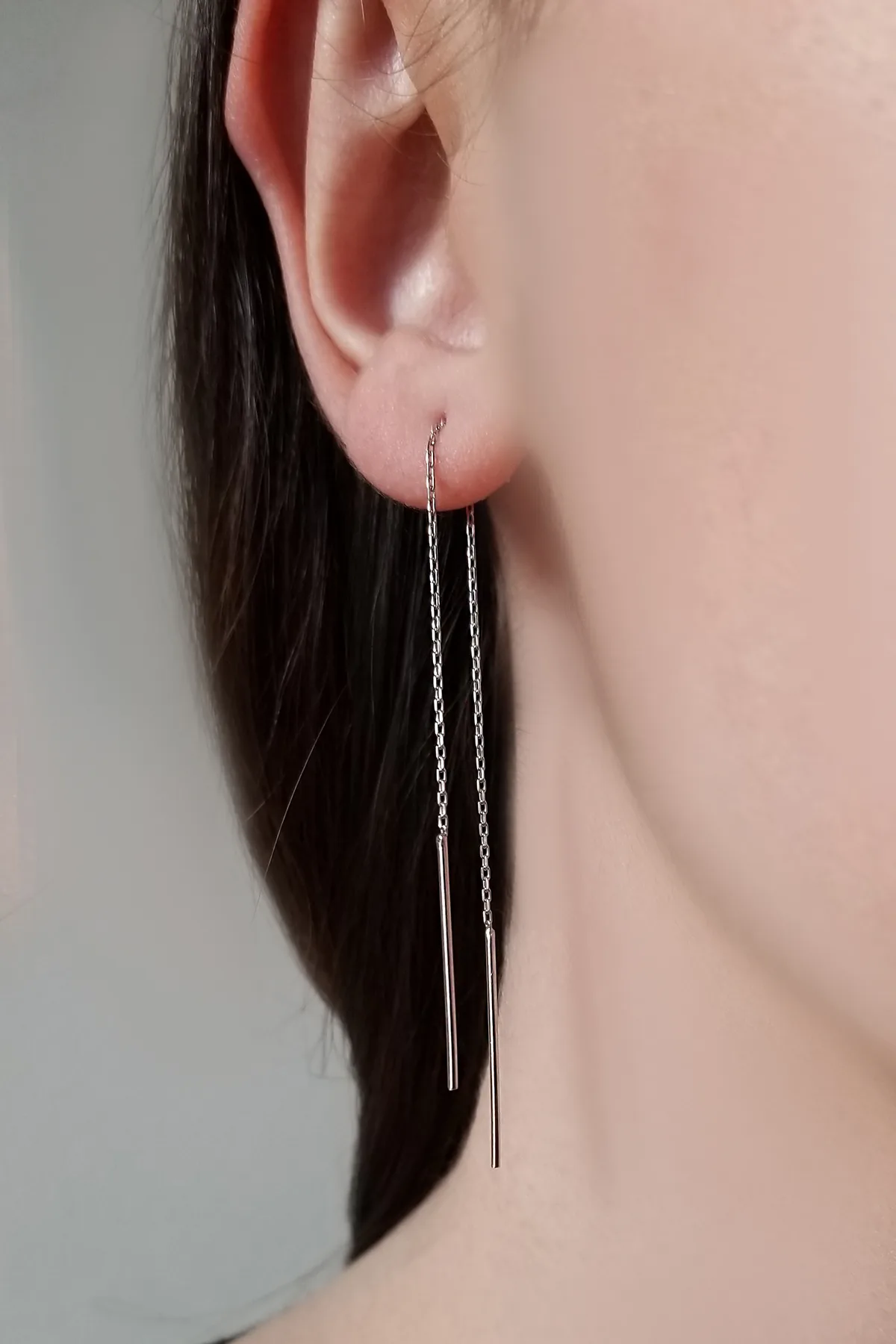 20210302-174855-jpg.jpg Kadın Sallantılı Zincir 925 ayar Gümüş Küpe - Görsel 1