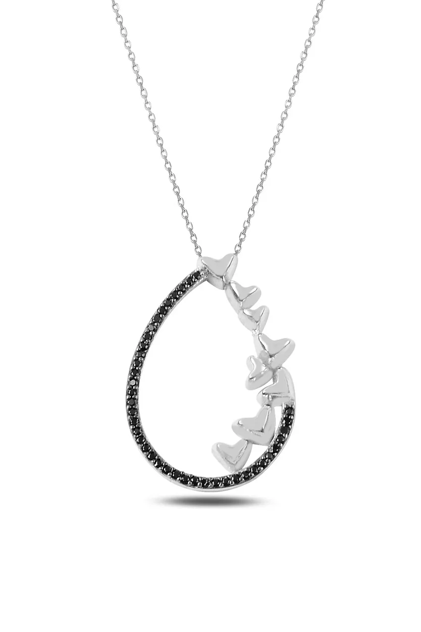 kalp-damla-tasarim-kadin-gumus-kolye-jpg.jpg Kadın Kalp Damla Tasarım 925 Ayar Gümüş Kolye - Görsel 1