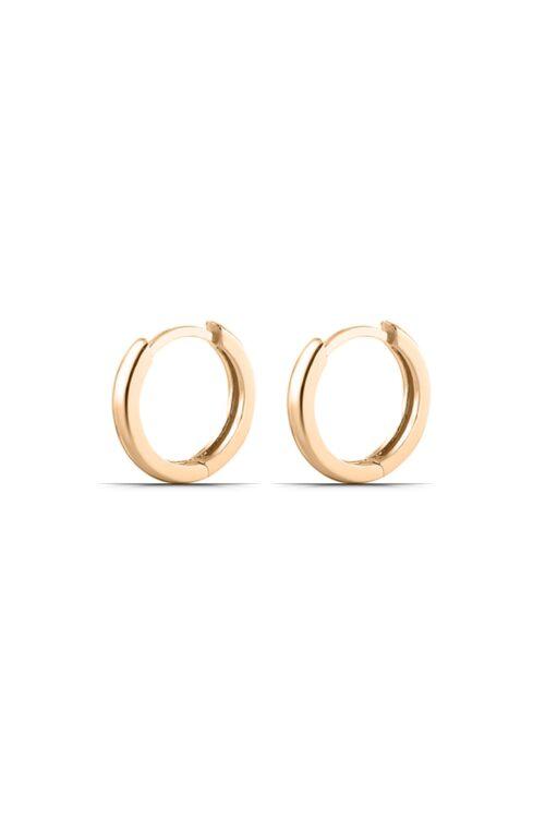 Taşsız Tamtur 10 mm Halka 925 Ayar Gümüş Unisex Küpe - Görsel 2
