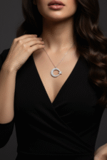 Ay Yıldız Tasarım 925 Ayar Gümüş Kadın Kolye