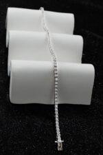 Su Yolu Zirkon Taşlı 925 Ayar Gümüş Kadın Bileklik - Görsel 5