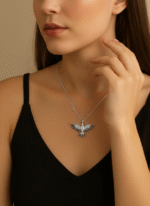 Anka Kuşu 925 Ayar Gümüş Kadın Kolye - Görsel 9