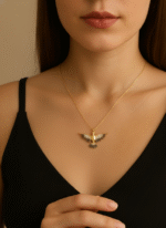 Anka Kuşu 925 Ayar Gümüş Kadın Kolye - Görsel 7