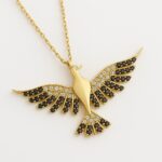 Anka Kuşu 925 Ayar Gümüş Kadın Kolye - Görsel 2