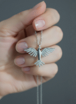 Güvercin Tasarım Kadın 925 Ayar Gümüş Kolye - Görsel 3