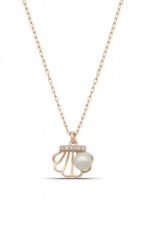 İnci ve İstiridye Tasarım 925 Ayar Gümüş Kadın Kolye - Görsel 2