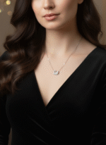 Kuğu Minimal Tasarım 925 Ayar Gümüş Kadın Kolye - Görsel 2