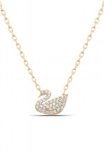 Kuğu Minimal Tasarım 925 Ayar Gümüş Kadın Kolye - Görsel 3