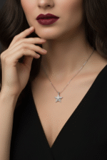 Yıldız Tasarım Minimal 925 Ayar Gümüş Kadın Kolye - Görsel 2