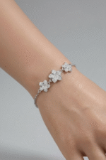 Yıldız Tasarım 925 Ayar Gümüş Halat Zincir Kadın Bileklik - Görsel 3