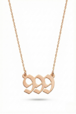 999 Yazılı 925 Ayar Gümüş Kadın Kolye - Görsel 3