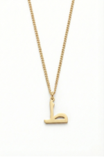 Arapça Tı Harfi Minimal 925 Ayar Gümüş Kadın Kolye - Görsel 2