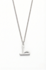 Arapça Tı Harfi Minimal 925 Ayar Gümüş Kadın Kolye