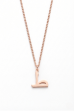 Arapça Tı Harfi Minimal 925 Ayar Gümüş Kadın Kolye - Görsel 3