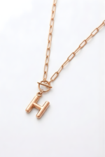 Bombe Harf Kişiye Özel Ataç Zincirli 925 Ayar Gümüş Kadın Kolye - Görsel 2