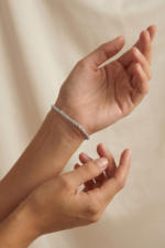 Burgulu Halat 925 Ayar Gümüş Kadın Bileklik - Görsel 8