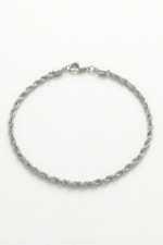 Burgulu Halat 925 Ayar Gümüş Kadın Bileklik - Görsel 2