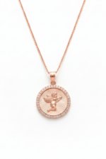 Plaka İçinde Peri Tasarım 925 Ayar Gümüş Kadın Kolye - Görsel 2