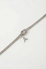 Harfli Kişiye Özel Düğüm Halat 925 Ayar Gümüş Kadın Bileklik - Görsel 5