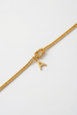 Harfli Kişiye Özel Düğüm Halat 925 Ayar Gümüş Kadın Bileklik - Görsel 6