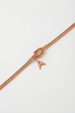 Harfli Kişiye Özel Düğüm Halat 925 Ayar Gümüş Kadın Bileklik - Görsel 4