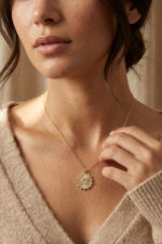 Harfli Plaka Kişiye Özel 925 Ayar Gümüş Kadın Kolye - Görsel 6