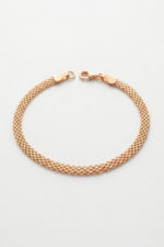 Hasır Örgü Tasarım 925 Ayar Gümüş Kadın Bileklik - Görsel 3