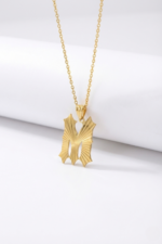 Kişiye Özel Harfli 925 Ayar Gümüş Kadın Kolye - Görsel 2