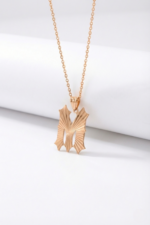 Kişiye Özel Harfli 925 Ayar Gümüş Kadın Kolye - Görsel 3