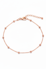 Toplu Zincir Minimal 925 Ayar Gümüş Kadın Bileklik - Görsel 3