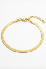 Yassı Zincir 925 Ayar Gümüş Kadın Ayarlanabilir Bileklik