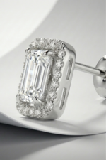 Baget Taşlı 925 Ayar Gümüş Kadın Küpe