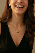 Harfli Kişiye Özel Ayarlanabilir 925 Ayar Gümüş Kadın Minimal Kolye - Görsel 5