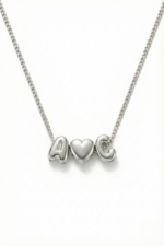 Harfli Kişiye Özel Ayarlanabilir 925 Ayar Gümüş Kadın Minimal Kolye - Görsel 2