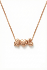 Harfli Kişiye Özel Ayarlanabilir 925 Ayar Gümüş Kadın Minimal Kolye - Görsel 3