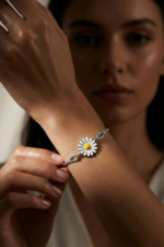 Papatya Tasarım 925 Ayar Gümüş Kadın Ayarlanabilir Bileklik - Görsel 2