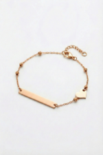 Plaka Kişiye Özel Yazı Yazılabilir 925 Ayar Gümüş Kadın Bileklik - Görsel 2