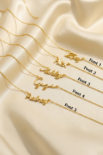 İsimli Kişiye Özel 925 Ayar Gümüş Kadın Kolye - Görsel 2