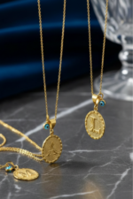 Harfli Kişiye Özel Tasarım 925 Ayar Gümüş Kadın Kolye - Görsel 3