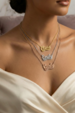 İsimli Kişiye Özel Kalp Detaylı 925 Ayar Gümüş Kadın Kolye