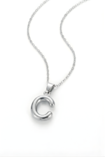 Bombe Harfli Kişiye Özel 925 Ayar Gümüş Kadın Minimal Kolye - Görsel 5