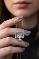 Yaşam Ağacı 925 Ayar Gümüş Kadın Kolye