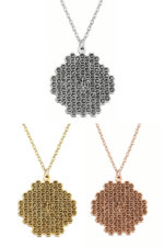 Allah ve Esmaül Hüsna İşlemeli 925 Ayar Gümüş Kadın Kolye