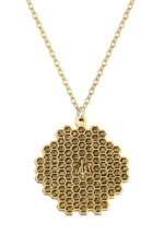 Allah ve Esmaül Hüsna İşlemeli 925 Ayar Gümüş Kadın Plaka Kolye - Görsel 4