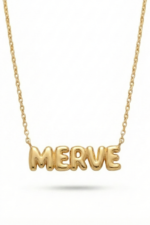 İsimli Bombeli Kişiye Özel 925 Ayar Gümüş Kadın Kolye - Görsel 8