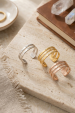 İsimli Kişiye Özel 925 Ayar Gümüş Kadın Ayarlanabilir Yüzük - Görsel 2