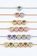 Kalpli Minimal Doğum Taşı Kişiye Özel 925 Ayar Gümüş Kadın Kolye