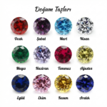 Doğum Taşı Charm Zincir 925 Ayar Gümüş Ayarlanabilir Kadın Yüzük - Görsel 2