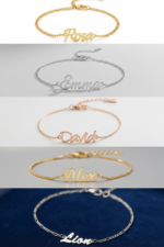 Kişiye Özel İsimli Kadın Bileklik Zincir ve Yazı Fontu Seçenekli 925 Ayar Gümüş - Görsel 4